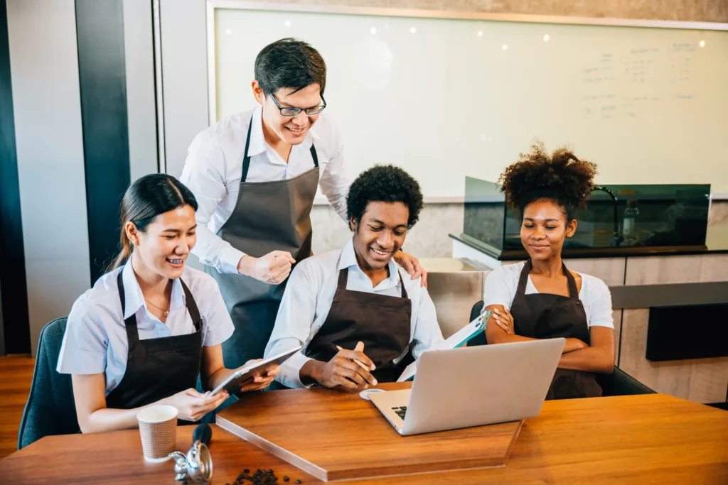 Restaurant marketing firms working with restaurant teams to improve online visibility and performance